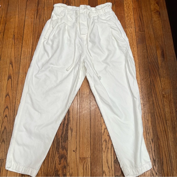 Free people Margate paper bag white pants M - Picture 2 of 12